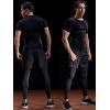 image:imageNELEUS Mens 3 or 4 Pack Workout Athletic Compression Shirts5022 BlackBlackredGrey