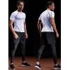 image:imageNELEUS Mens 3 or 4 Pack Workout Athletic Compression Shirts5022 BlackGreyWhite