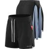 image:imageNELEUS Mens 7 inch Running Shorts Athletic Gym Workout Shorts with Pockets3d Honeycomb Fabric BlackBlackBlack