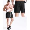 image:imageNELEUS Mens 7 inch Running Shorts Athletic Gym Workout Shorts with Pockets3d Honeycomb Fabric BlackLight GreyLight Blue