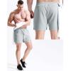 image:imageNELEUS Mens 7 inch Running Shorts Athletic Gym Workout Shorts with Pockets3d Honeycomb Fabric BlackLight GreyOrange