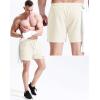 image:imageNELEUS Mens 7 inch Running Shorts Athletic Gym Workout Shorts with Pockets3d Honeycomb Fabric BlackLight GreyWhite