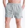 image:imageNELEUS Mens 7 inch Running Shorts Athletic Gym Workout Shorts with Pockets3d Honeycomb Fabric BlackLight GreyWhite