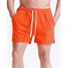 image:imageNELEUS Mens 7 inch Running Shorts Athletic Gym Workout Shorts with Pockets3d Honeycomb Fabric BlackOrangeLight Green