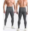 image:imageNELEUS Mens Compression Baselayer Running Tights Gym Leggings with Pockets6109 BlackGreyPurple 3 Pack