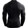 image:imageNELEUS Mens Compression Shirts Dry Fit Long Sleeve Mock Neck ShirtsHeatlock Mock NeckblackBlueBlackred Stripe