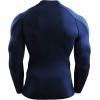 image:imageNELEUS Mens Compression Shirts Dry Fit Long Sleeve Mock Neck ShirtsHeatlock Mock NeckblackGreyNavy Blue
