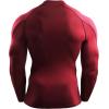 image:imageNELEUS Mens Compression Shirts Dry Fit Long Sleeve Mock Neck ShirtsHeatlock Mock NeckblackRedGrey