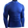image:imageNELEUS Mens Compression Shirts Dry Fit Long Sleeve Mock Neck ShirtsHeatlock Mock NeckgreyBlueRed