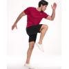 image:imageNELEUS Mens Dry Fit Athletic Running Shirt5012 BlackGreyRed
