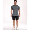 image:imageNELEUS Mens Dry Fit Athletic Running Shirt5012 BlackGreyWhite
