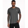 image:imageNELEUS Mens Dry Fit Athletic Running Shirt5017 Dark GreyDark GreyDark Grey