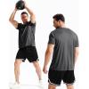 image:imageNELEUS Mens Dry Fit Athletic Running ShirtZ027 BlackGreyBlue 3 Pack