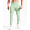 image:imageNELEUS Mens Dry Fit Compression Pants Workout Running Leggings6107 BlackLight Green 2 Pack