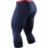 image:imageNELEUS Mens Dry Fit Compression Pants Workout Running LeggingsCapris Black Red StripeGreyNavy Blue 3 Pack