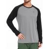 image:imageNELEUS Mens Dry Fit Long Sleeve Athletic Running Shirts05 BlackGreyNavy BlueGreen 4 Pack