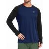 image:imageNELEUS Mens Dry Fit Long Sleeve Athletic Running Shirts05 BlackGreyNavy BlueWhite 4 Pack
