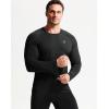 image:imageNELEUS Mens Dry Fit Long Sleeve Athletic Running Shirts5060 BlackBlackBlack 3 Pack
