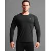 image:imageNELEUS Mens Dry Fit Long Sleeve Athletic Running Shirts5060 BlackBlackBlack 3 Pack