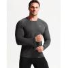 image:imageNELEUS Mens Dry Fit Long Sleeve Athletic Running Shirts5060 BlackGreyWhite 3 Pack
