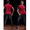 image:imageNELEUS Mens Dry Fit Mesh Athletic Shirts5033 3 Pack Black red blue
