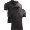 image:imageNELEUS Mens Dry Fit Performance Athletic Shirt with Hoods5063 3 Pack black GreySlate GrayRed