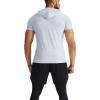 image:imageNELEUS Mens Dry Fit Performance Athletic Shirt with Hoods5063 3 Pack navyLight GreenLight Grey