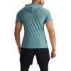 image:imageNELEUS Mens Dry Fit Performance Athletic Shirt with Hoods5063 3 Pack slate GrayRedLight Green