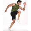 image:imageNELEUS Mens Dry Fit Workout Running Muscle Tank Top5015 BlackGreyOlive Green