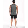 image:imageNELEUS Mens Dry Fit Workout Running Muscle Tank Top5015 BlackGreyRed