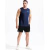 image:imageNELEUS Mens Dry Fit Workout Running Muscle Tank Top5042 BlackGreyNavy Blue