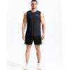 image:imageNELEUS Mens Dry Fit Workout Running Muscle Tank Top5042 BlackGreyOlive Green