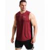 image:imageNELEUS Mens Dry Fit Workout Running Muscle Tank Top5042 BlackGreyRed