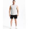 image:imageNELEUS Mens Dry Fit Workout Running Muscle Tank Top5042 BlackGreyWhite