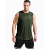 image:imageNELEUS Mens Dry Fit Workout Running Muscle Tank Top5042 GreyOlive GreenBlue
