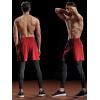 image:imageNELEUS Mens Lightweight Workout Athletic Shorts with Pockets6056 BlackGreyRed 3 Pack