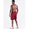 image:imageNELEUS Mens Lightweight Workout Athletic Shorts with Pockets6095 BlackBlueRed 3 Pack