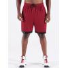 image:imageNELEUS Mens Lightweight Workout Athletic Shorts with Pockets6095 BlackGreyRed 3 Pack