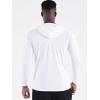 image:imageNELEUS Mens Long Sleeve Running Shirts UPF 50 Sun Protection SPF TShirts with Hoods5096BlackGreyWhite3 PackL