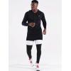 image:imageNELEUS Mens Long Sleeve Running Shirts UPF 50 Sun Protection SPF TShirts with Hoods5096BlackGreyWhite3 PackL