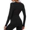 image:imageNELEUS Womens 3 Pack Athletic Compression Long Sleeve T Shirt Dry Fit03 3 Pack Black white blue