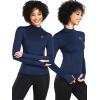 image:imageNELEUS Womens 3 Pack Athletic Compression Long Sleeve T Shirt Dry Fit05 BlackNavy BlueWhite 3 Pack