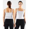 image:imageNELEUS Womens 3 Pack Athletic Compression Tank Top with Sport Bra Running Shirt8088 BlackGreyWhite