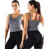 image:imageNELEUS Womens 3 Pack Athletic Compression Tank Top with Sport Bra Running Shirt8200 BlackGreyBlue