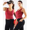 image:imageNELEUS Womens 3 Pack Athletic Compression Tank Top with Sport Bra Running Shirt8200 BlackGreyRed