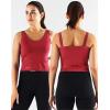 image:imageNELEUS Womens 3 Pack Athletic Compression Tank Top with Sport Bra Running Shirt8200 BlackGreyRed