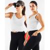 image:imageNELEUS Womens 3 Pack Athletic Compression Tank Top with Sport Bra Running Shirt8200 BlackGreyWhite