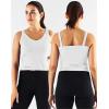 image:imageNELEUS Womens 3 Pack Athletic Compression Tank Top with Sport Bra Running Shirt8200 BlackGreyWhite