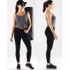 image:imageNELEUS Womens 3 Pack Athletic Cropped Tank Top Padded Bra with Removable Cups Workout Compression Shirts8196BlackGreyWhiteL
