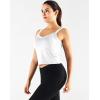 image:imageNELEUS Womens 3 Pack Athletic Cropped Tank Top Padded Bra with Removable Cups Workout Compression Shirts8196BlackGreyWhiteL